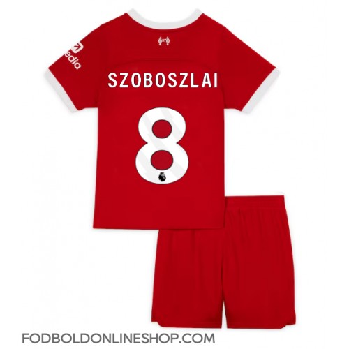 Liverpool Szoboszlai Dominik #8 Hjemme Trøje Børn 2023-24 Kortærmet (+ Korte bukser)